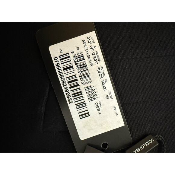 Dolce & Gabbana Men's Designer Black Vest Waistcoat G7531T Sz 50 (Italy) NEW - Picture 4 of 9